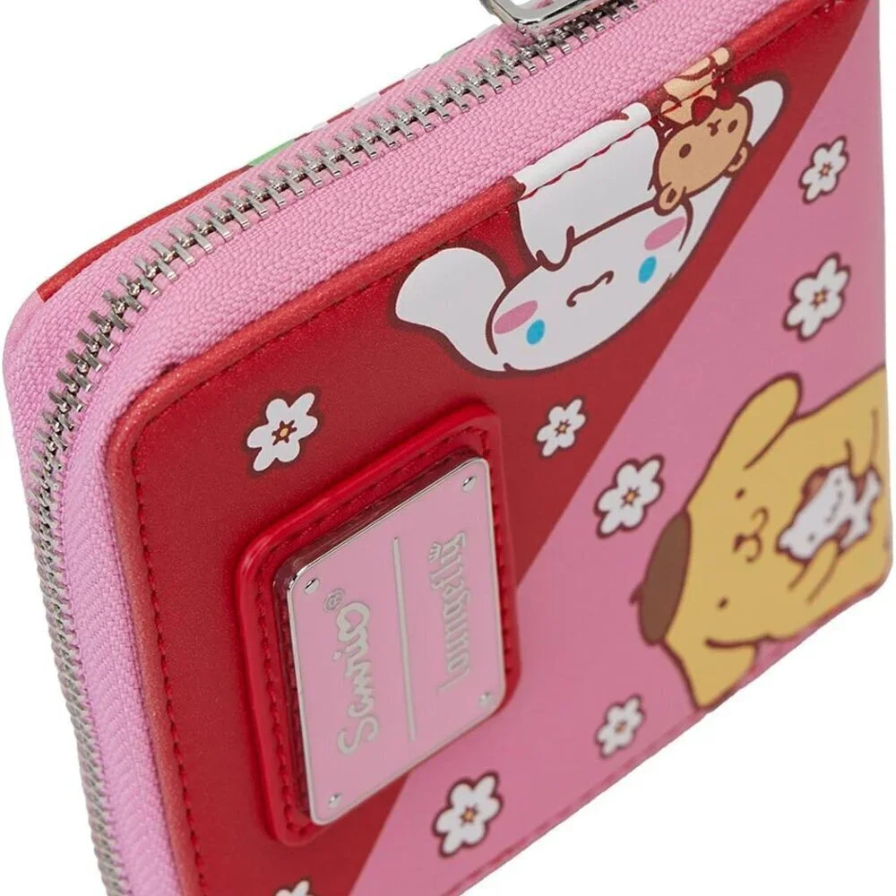 Women's Faux Leather Wallet Multicolor Ziparound Cute Character Accessory